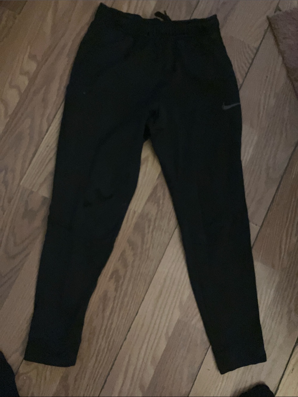 Nike Black Athletic Joggers with Swoosh
